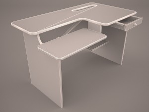 computer desk Model 3D