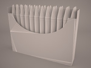 crayons box 3D 模型
