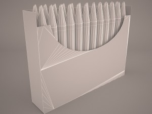crayons box 3D 模型
