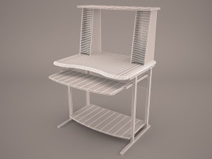 computer desk Modelo 3D