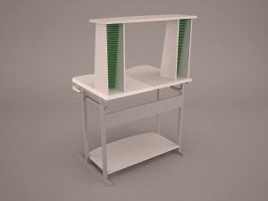 computer desk Modelo 3D