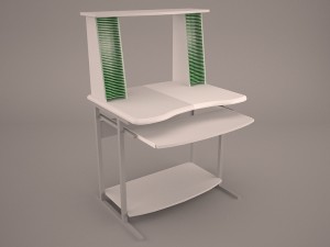 computer desk Modelo 3D