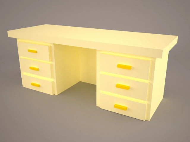 traditional credenza 3D Model .c4d .max .obj .3ds .fbx .stl .blend 