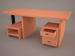 cavour desk 3Dモデル