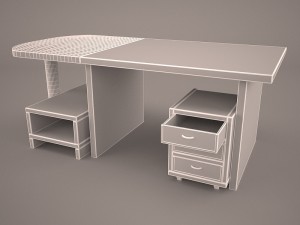 cavour desk Modèle 3D
