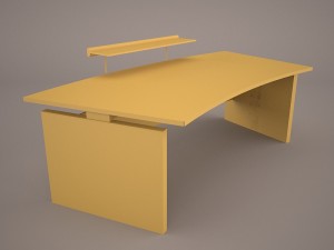 computer desk 3D मॉडल