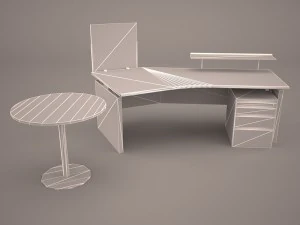 computer desk 3D Model