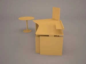 computer desk 3D Model
