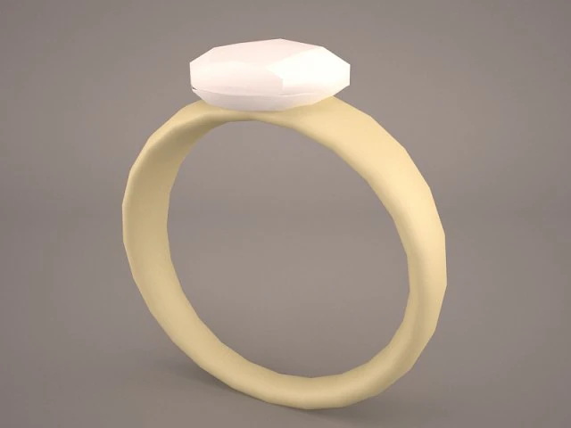 diamond ring 3D Model .c4d .max .obj .3ds .fbx .stl .blend 