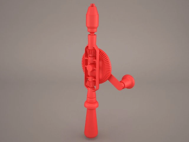 drill hand 3D Model .c4d .max .obj .3ds .fbx .stl .blend 