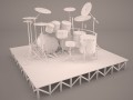 Drums-kit-big 3D-Modell