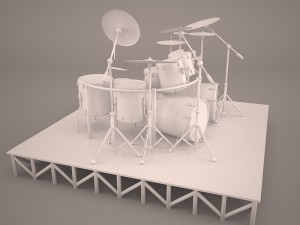 drums-kit-big 3D Model