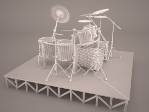 drums-kit-big 3D Model