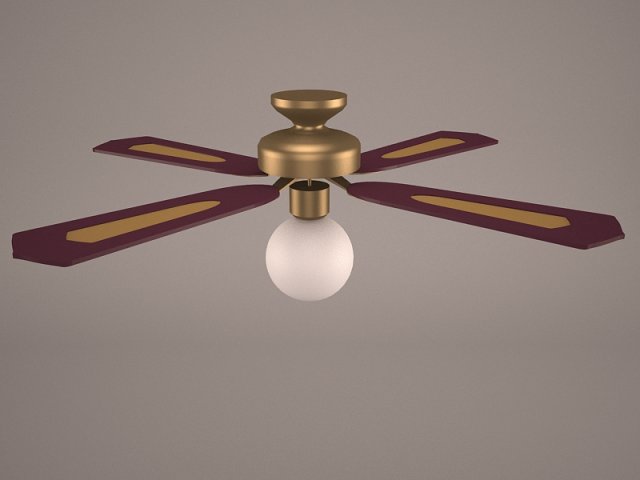 ceiling fan 3D 모델 .c4d .max .obj .3ds .fbx .stl .blend 