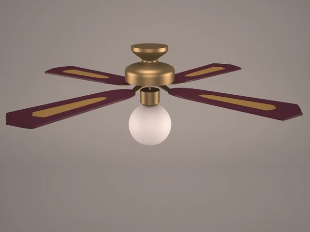 ceiling fan 3D Model .c4d .max .obj .3ds .fbx .stl .blend