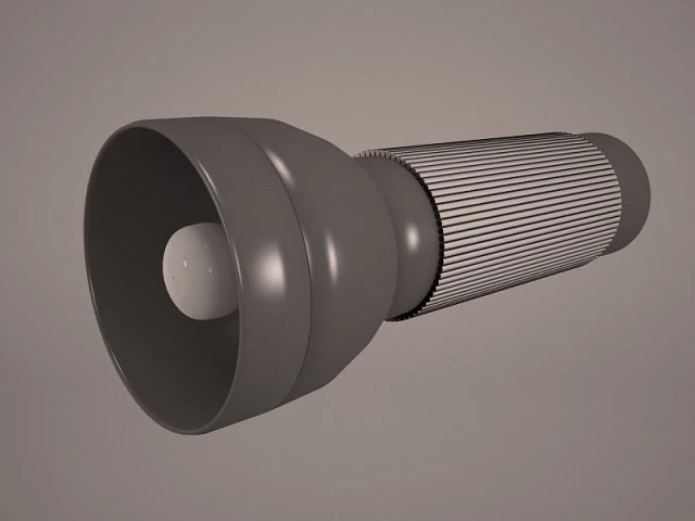 flashlight 3D Model .c4d .max .obj .3ds .fbx .stl .blend