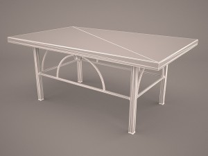 glass table 3D 模型