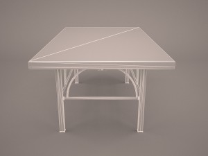 glass table 3D 模型