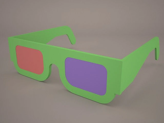 3d glasses 3D Model .c4d .max .obj .3ds .fbx .stl .blend 