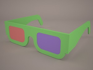 3d glasses Modello 3D