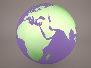 earth globe Modello 3D
