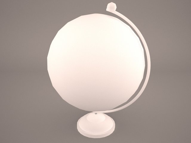 globe simple 3D Model .c4d .max .obj .3ds .fbx .stl .blend 