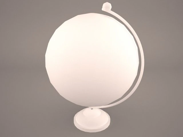 globe simple 3D Model .c4d .max .obj .3ds .fbx .stl .blend 