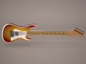 stratocaster guitar 3D Model