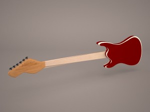 stratocaster guitar 3D 模型