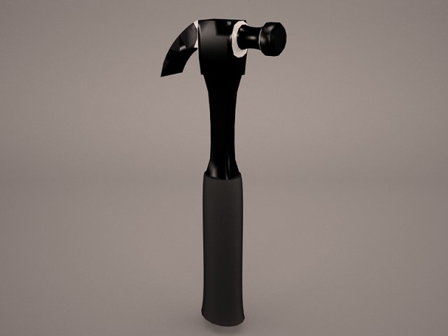 claw hammer 3D Модель .c4d .max .obj .3ds .fbx .stl .blend 
