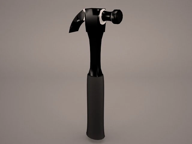 claw hammer 3D Model .c4d .max .obj .3ds .fbx .stl .blend 