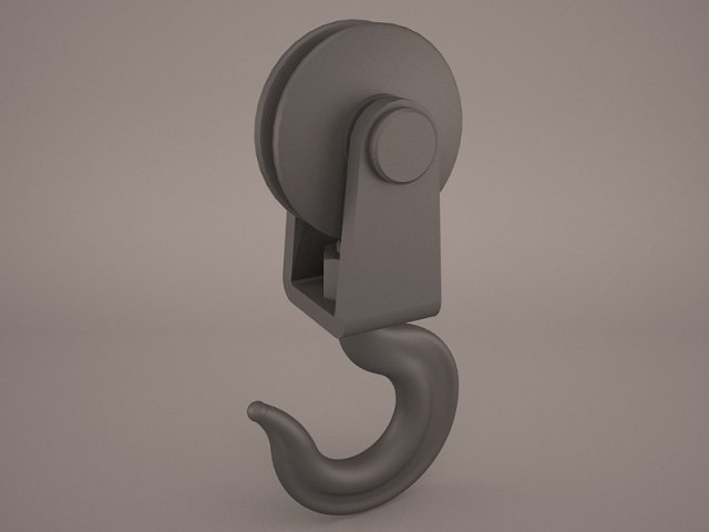 hook pully 3D-Modell .c4d .max .obj .3ds .fbx .stl .blend 