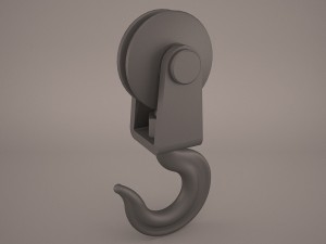 hook pully 3D 模型