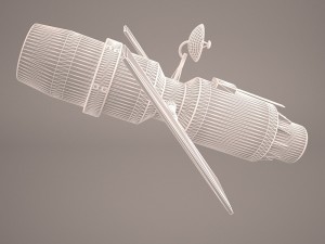 gps satellite navstar Model 3D
