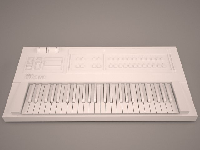 usb midi keyboard u-key Model 3D .c4d .max .obj .3ds .fbx .stl .blend 