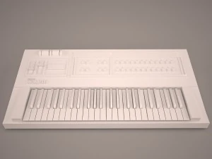 usb midi keyboard u-key 3D Model