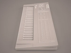 usb midi keyboard u-key 3D Model