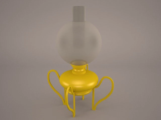 oil lamp 3D Model .c4d .max .obj .3ds .fbx .stl .blend