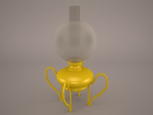 oil lamp 3D Model