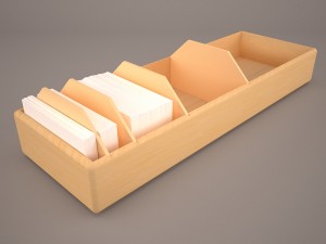 index card box Modelo 3D