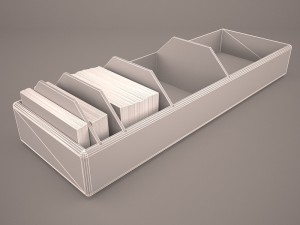 index card box Modèle 3D