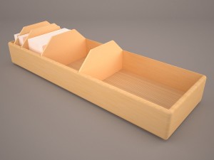 index card box Modèle 3D