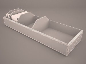index card box Modèle 3D