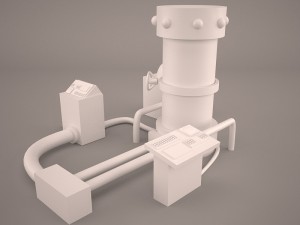 static electrical influence machine - mad scientist 3D Модель