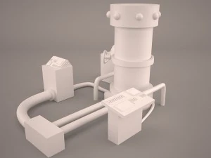 Static electrical influence machine - mad scientist 3D Model