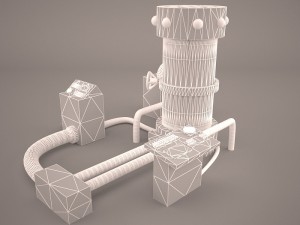 static electrical influence machine - mad scientist 3D Модель