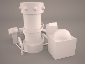 static electrical influence machine - mad scientist 3D Модель
