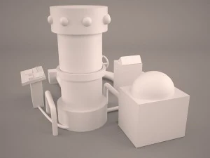 Static electrical influence machine - mad scientist 3D Model