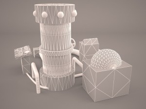 static electrical influence machine - mad scientist 3D Модель