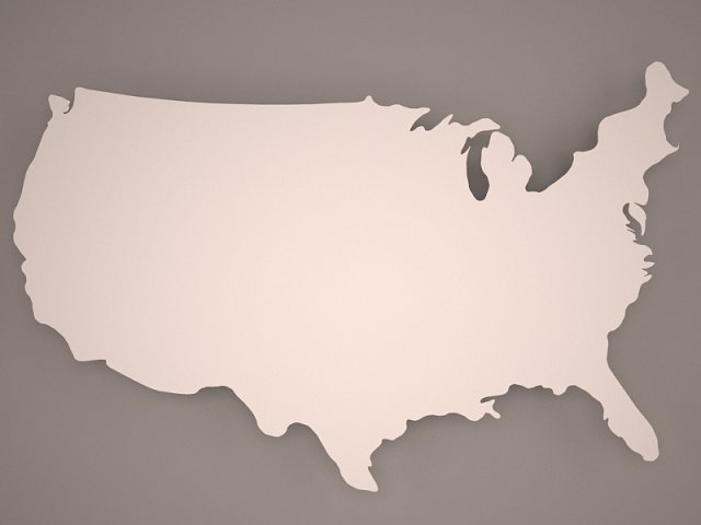 america 3D Model .c4d .max .obj .3ds .fbx .stl .blend 